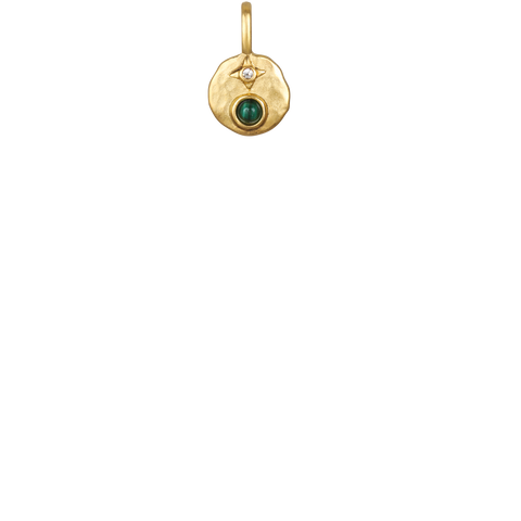 May Birthstone Charm - Malachite