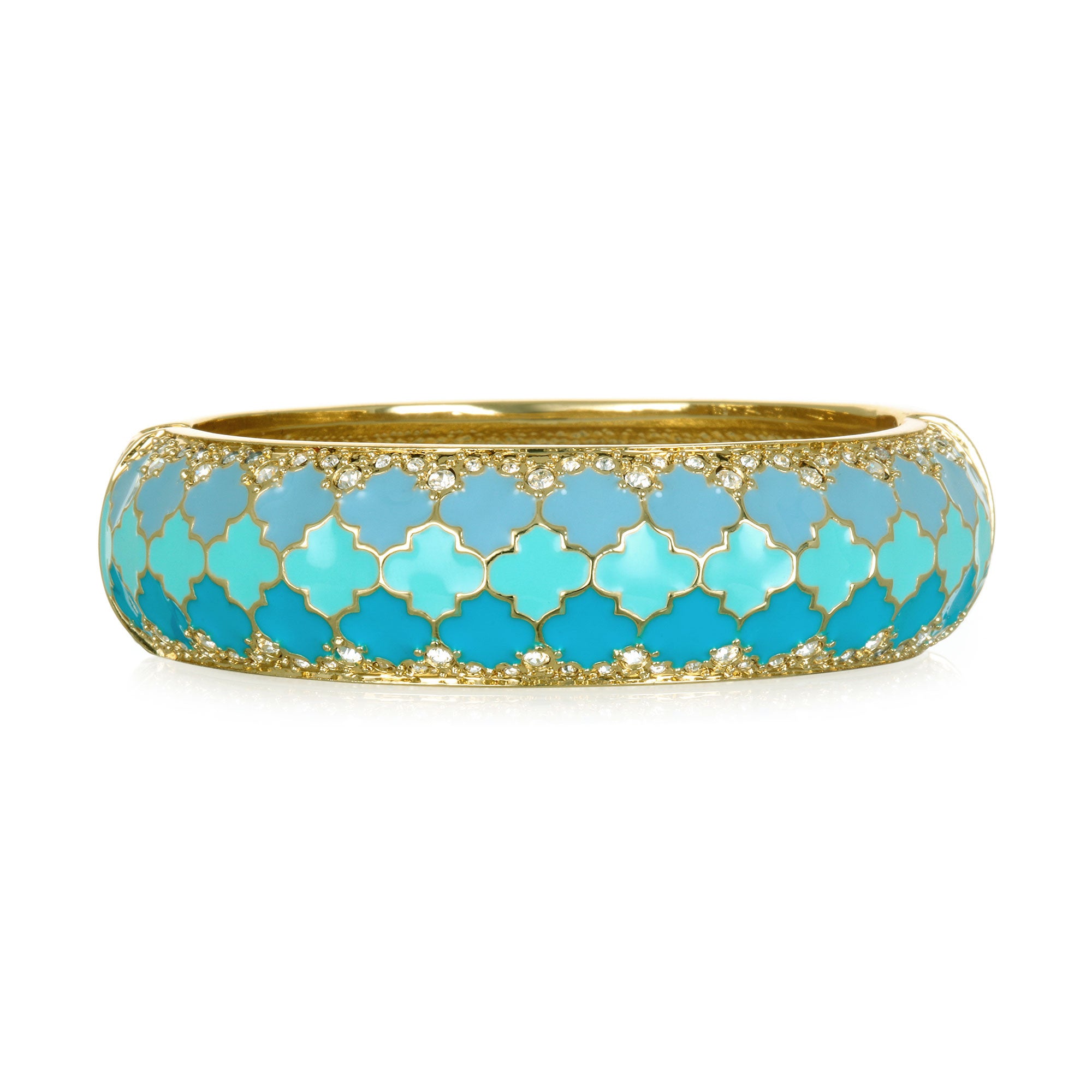Tuile Turquoise Wide Bangle Bracelet | Sequin