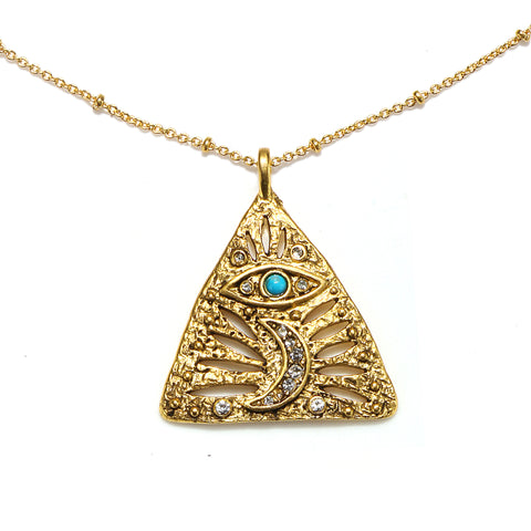 Divine Protection Talisman Medallion Necklace